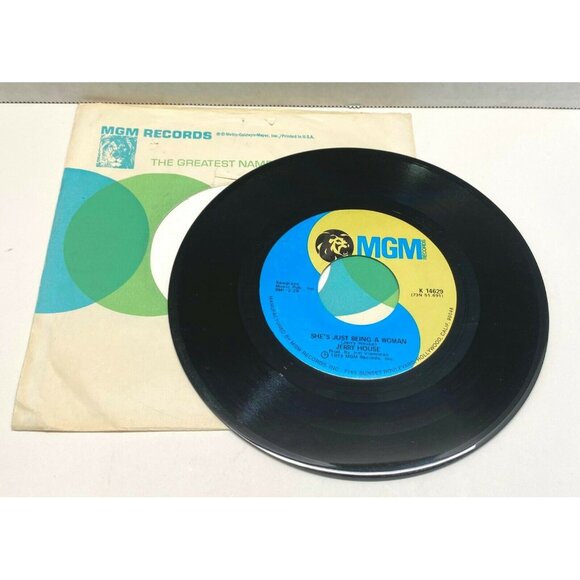 Jerry House Live in My Heart / Shes Just Being a Woman 45 Vinyl 70s Country MGM - Picture 5 of 6